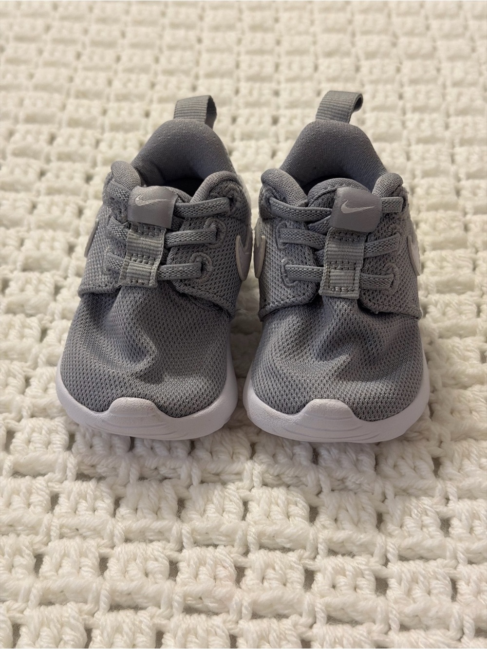 Nike Infant Gray Slip-On Mesh Sneakers